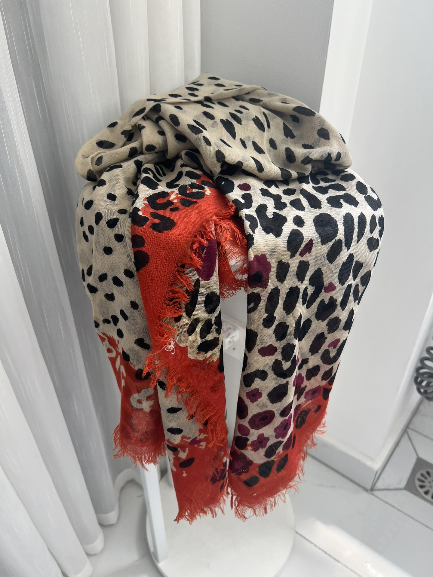 Rock roll – écharpe carrée esthétique pour femmes, imprimé léopard, nouvelle mode d'automne