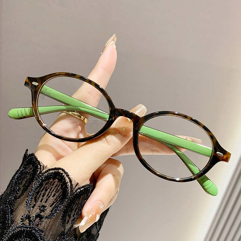 Lunettes de lecture à petite monture ovale pour femmes et hommes, tendance Vintage, Anti-lumière bleue, fini pour myopie, Prescription, presbytie