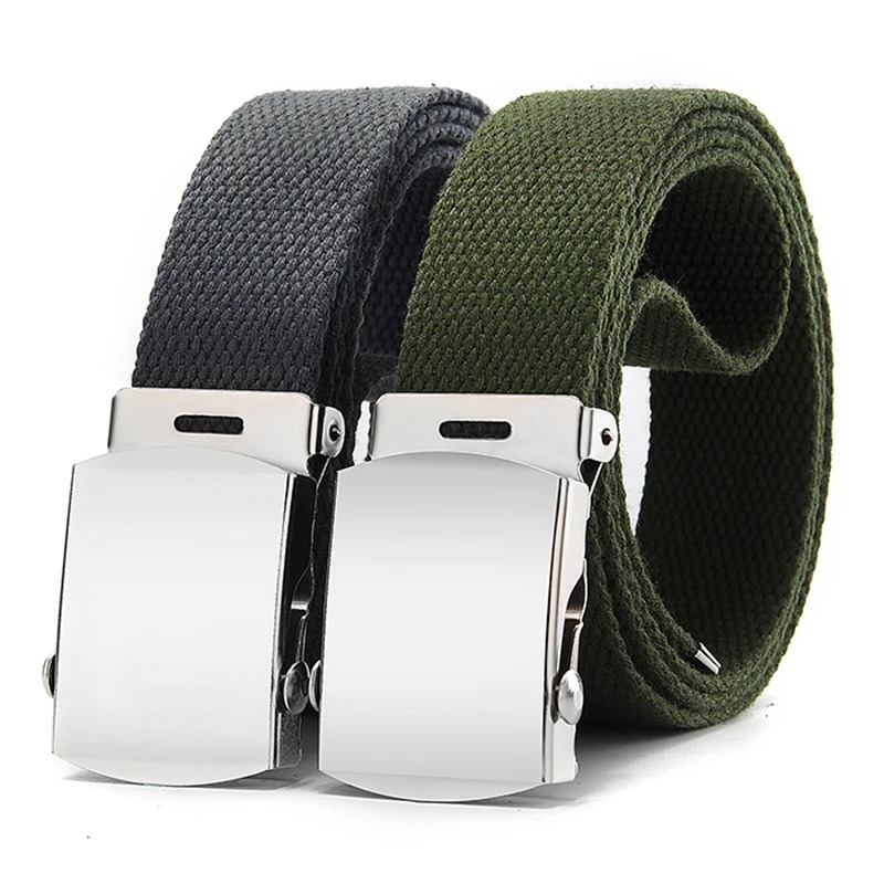 1 Pièce Nouvelle Ceinture Tactique Unisexe Tendance en Toile pour Hommes et Femmes, Style Décontracté pour Jeans, Ceinture Femme