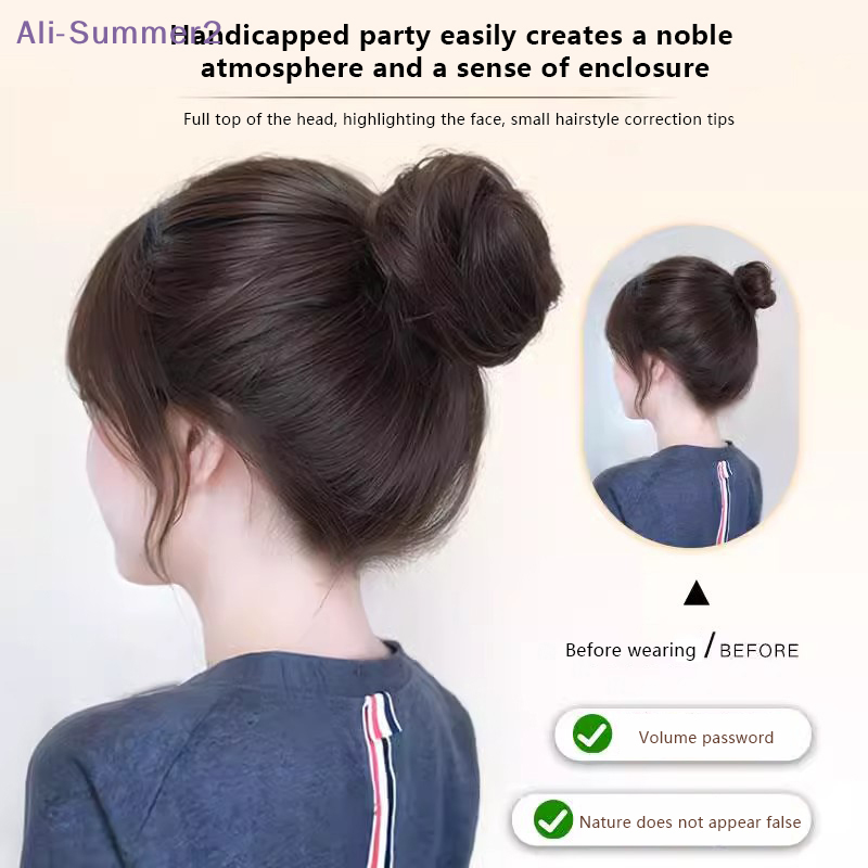 【Summer2】Chignon synthétique droit à clipser, extension de cheveux à clipser, postiche pour chignon ou queue de cheveux