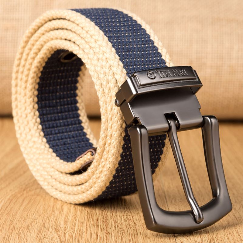 Ceinture en toile pour hommes, tissée, décontractée, avec boucle ardillon, pour entraînement, 2022