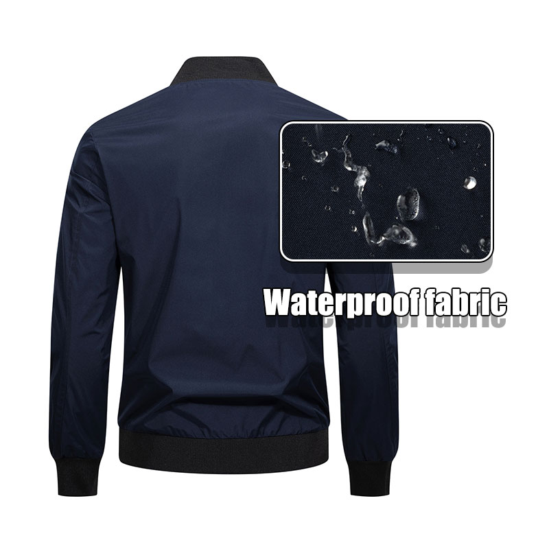 Vestes décontractées pour hommes, manteau de Baseball à la mode, vestes volantes légères et douces, veste à col montant pour hommes d'affaires, printemps automne