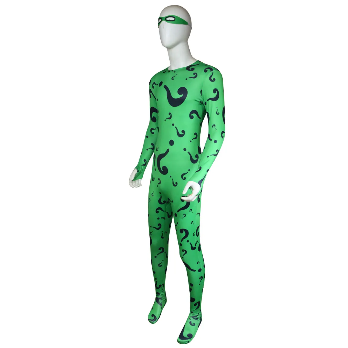 Costume de Cosplay TV Riddler, uniforme fantaisie, chemise, manteau, pantalon, cravate, masque, tenues pour hommes adultes, déguisement de fête d'halloween et de carnaval