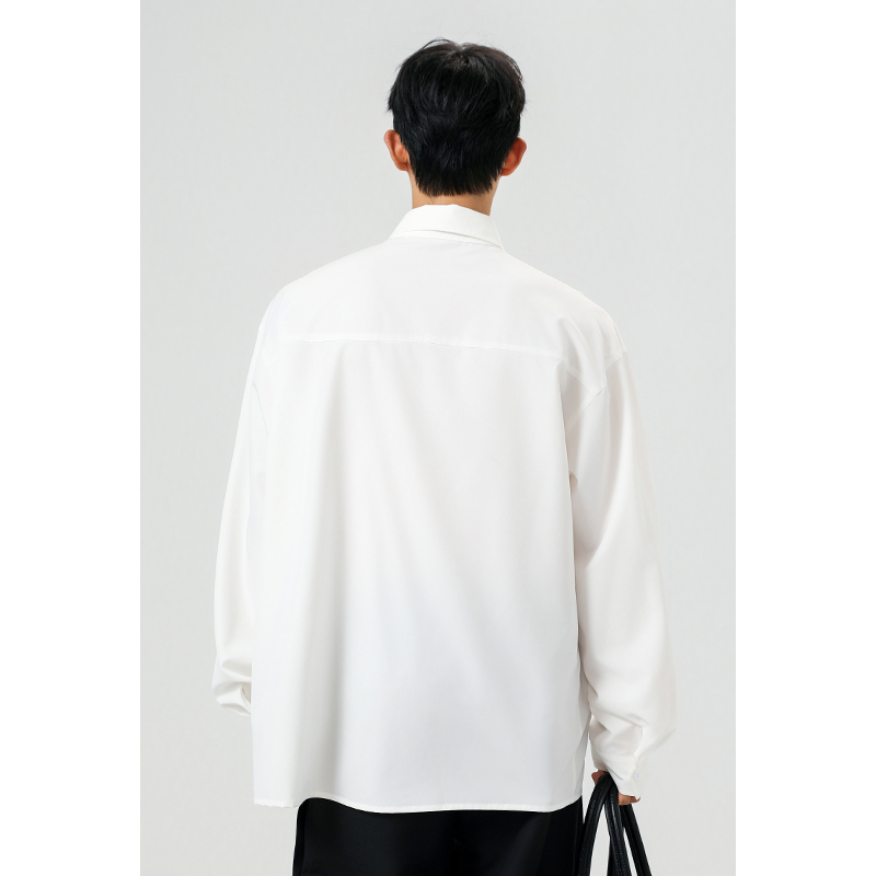 Chemises pour hommes, vêtements pour hommes, chemise grande taille, design simple, manches longues, décontractée, confortable, coupe tendance, pour hommes grands et corpulents