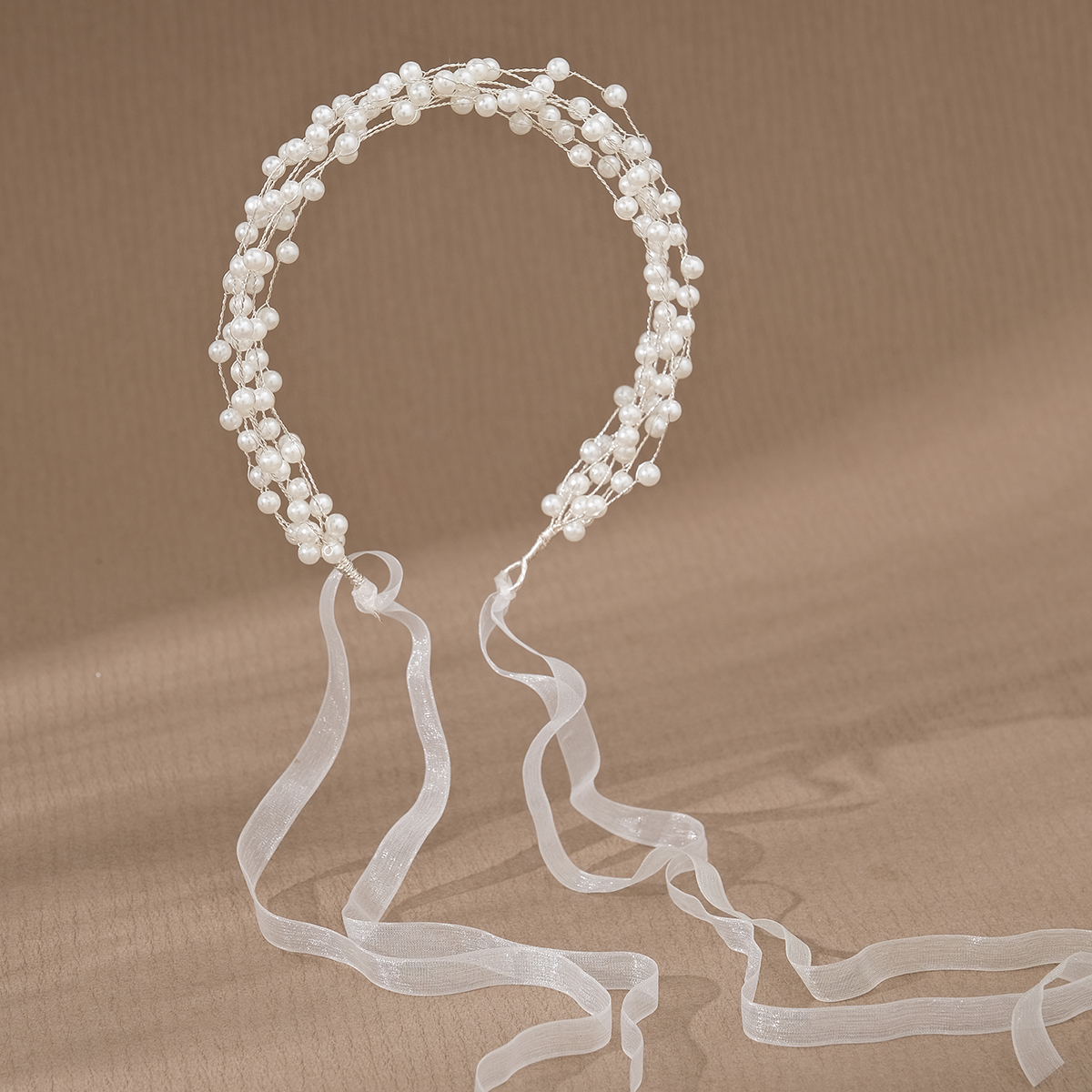 Nouveaux accessoires de cheveux de perles bandeau de cheveux de mariée bijoux de fête de Banquet de mariage Super fée cheveux tressés bandeau de perles flottantes