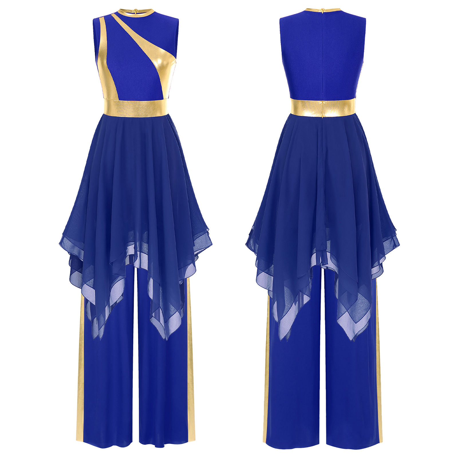 Robe en maille avec pantalon pour femme, danse moderne imbibée, pratique de la danse lyrique contemporaine classique, vêtements de performance de louange liturgique