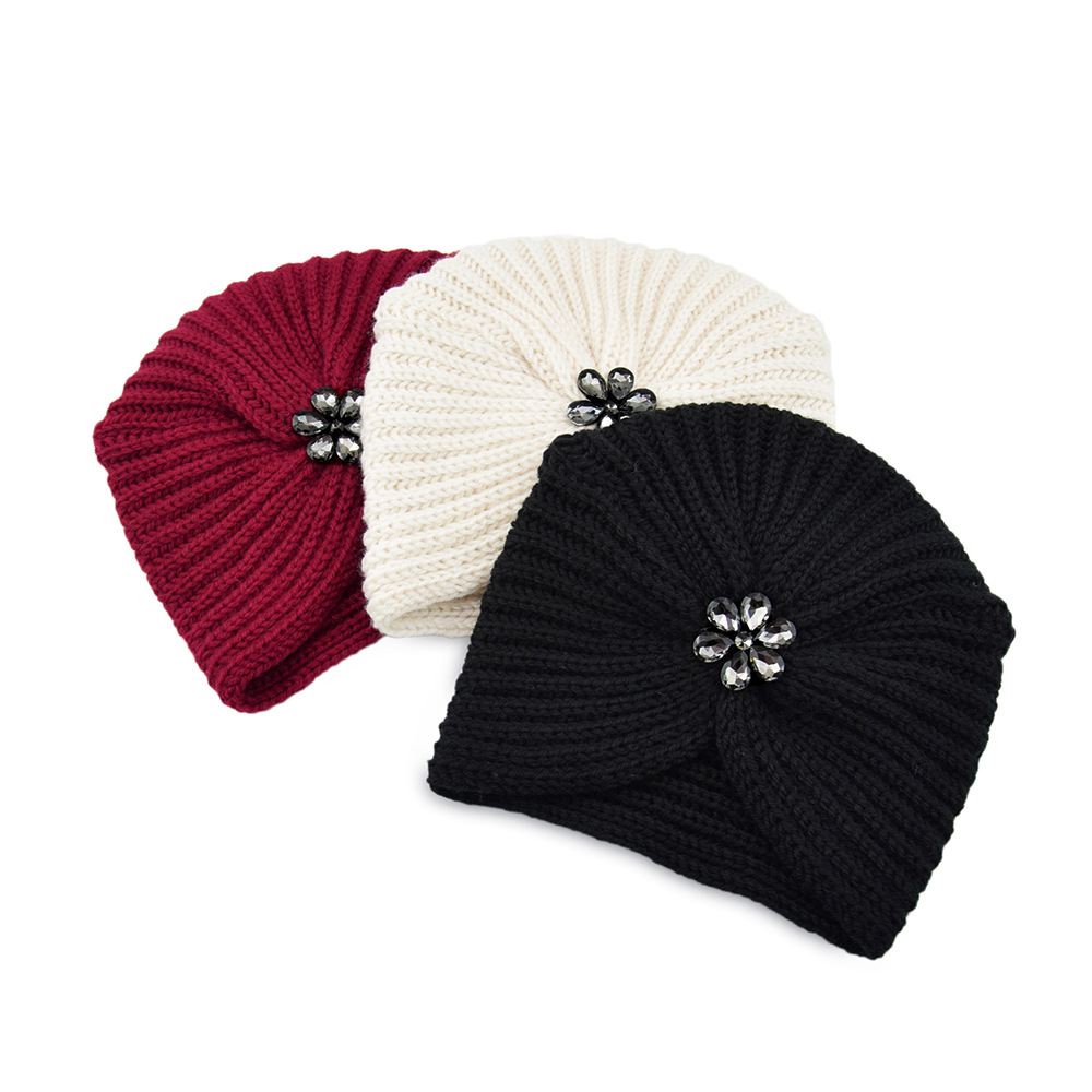 Chapeau chaud tricoté pour femmes, couleur unie, couvre-chef musulman, cyclisme en plein air, garde au chaud, accessoires pour cheveux, offre spéciale
