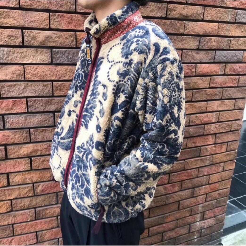 Veste chaude zippée décontractée rétro en polaire japonaise pour l'automne et l'hiver, style Tang Grass Tide