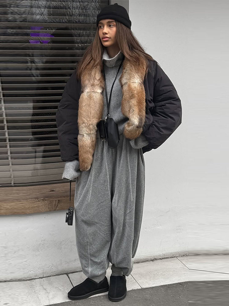 Manteau épais décontracté pour femme avec col en fausse fourrure, manches longues, fermeture éclair, coupe ample, veste chaude, manteaux d'hiver pour femme, mode 2026