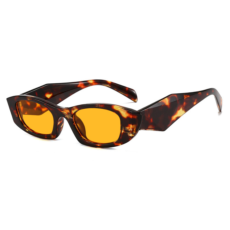 Nouvelles Lunettes de Soleil Carrées Rétro de Qualité pour Femmes, Style Classique, Décoration Tendance, Protection UV400, Lunettes de Soleil Punk Léopard pour Hommes