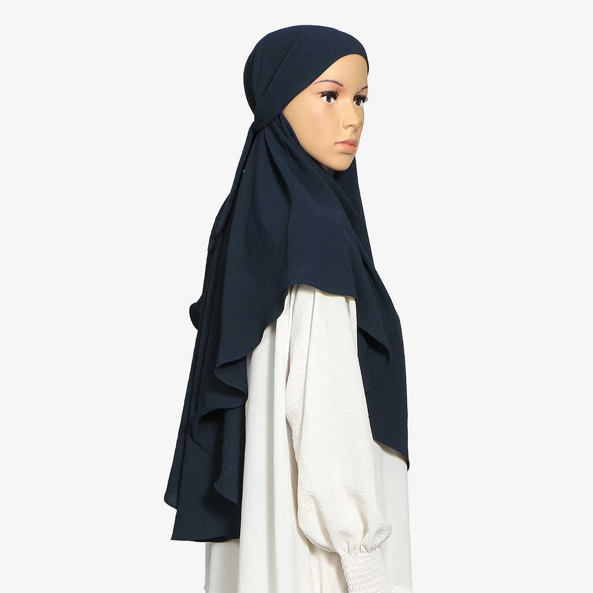 Nouveau Hijab Instantané Premium en Modal pour Femmes Musulmanes, Bonnets Hijab avec Sangles, Foulard Hijab Uni à Nouer à l'arrière, Bandeau Pratique