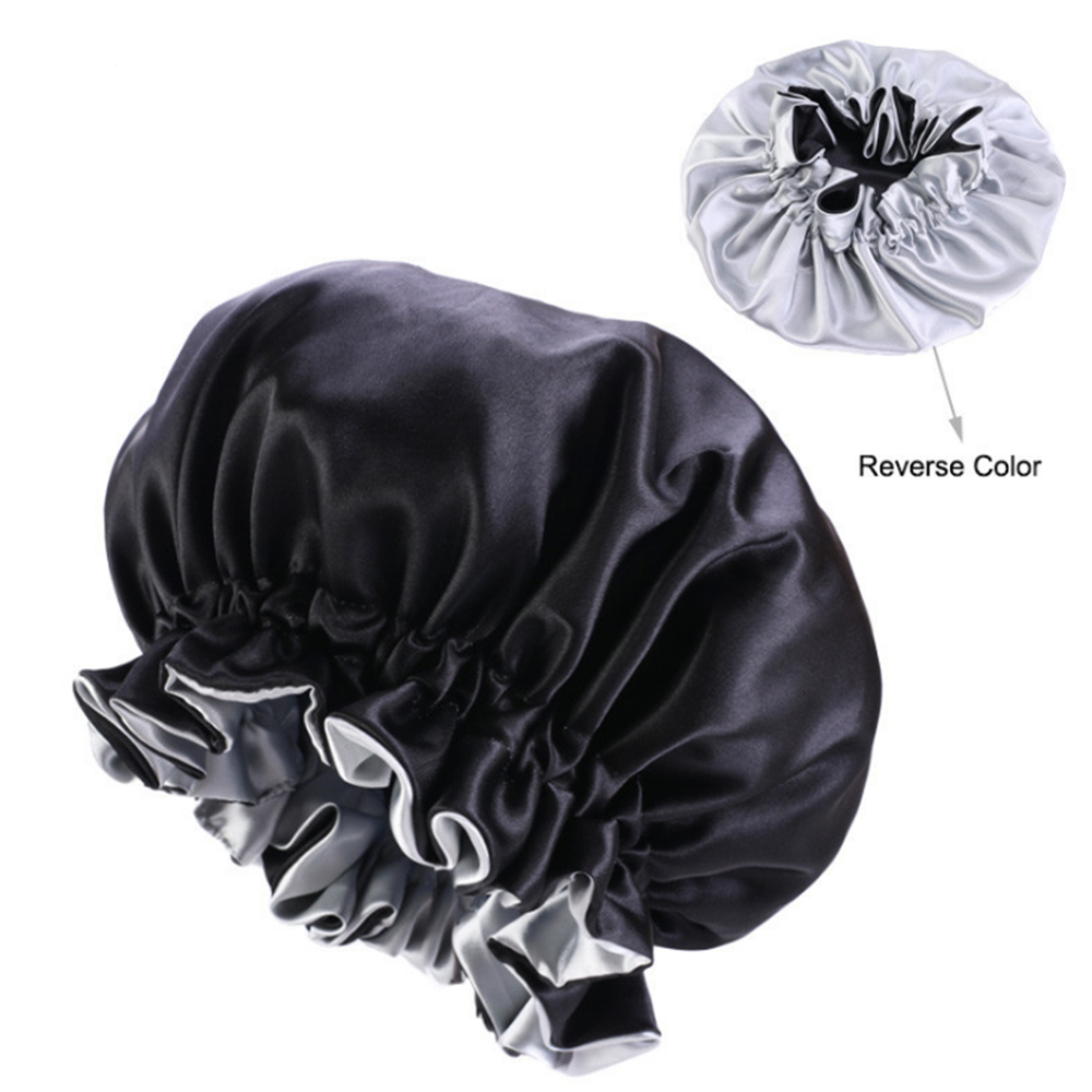 Bonnet de nuit en Satin pour femmes musulmanes, Bonnet de nuit élastique pour la Protection des cheveux, couvre-tête réglable