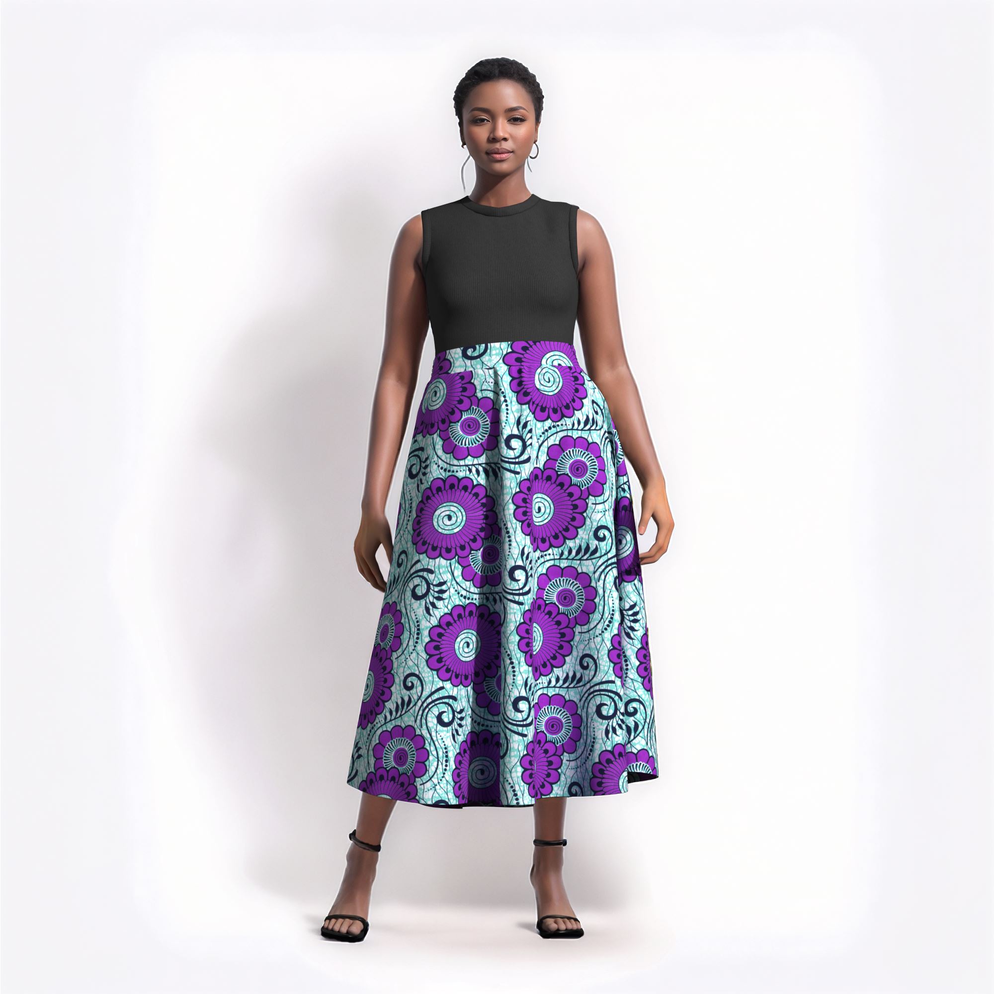 Femme longue Maxi jupe pour femmes africain Dashiki imprimé taille haute jupe dames casual traditionnel Ankara jupe WY820