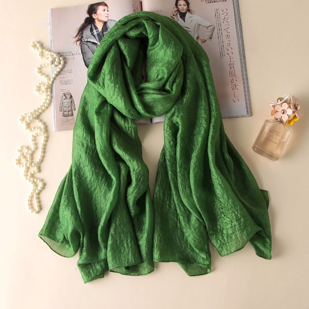 2026 marque de luxe femmes mode écharpe plaine solide soie lin châles foulards été dame Bandanas Pashmina Foulard Hijab 180*90Cm