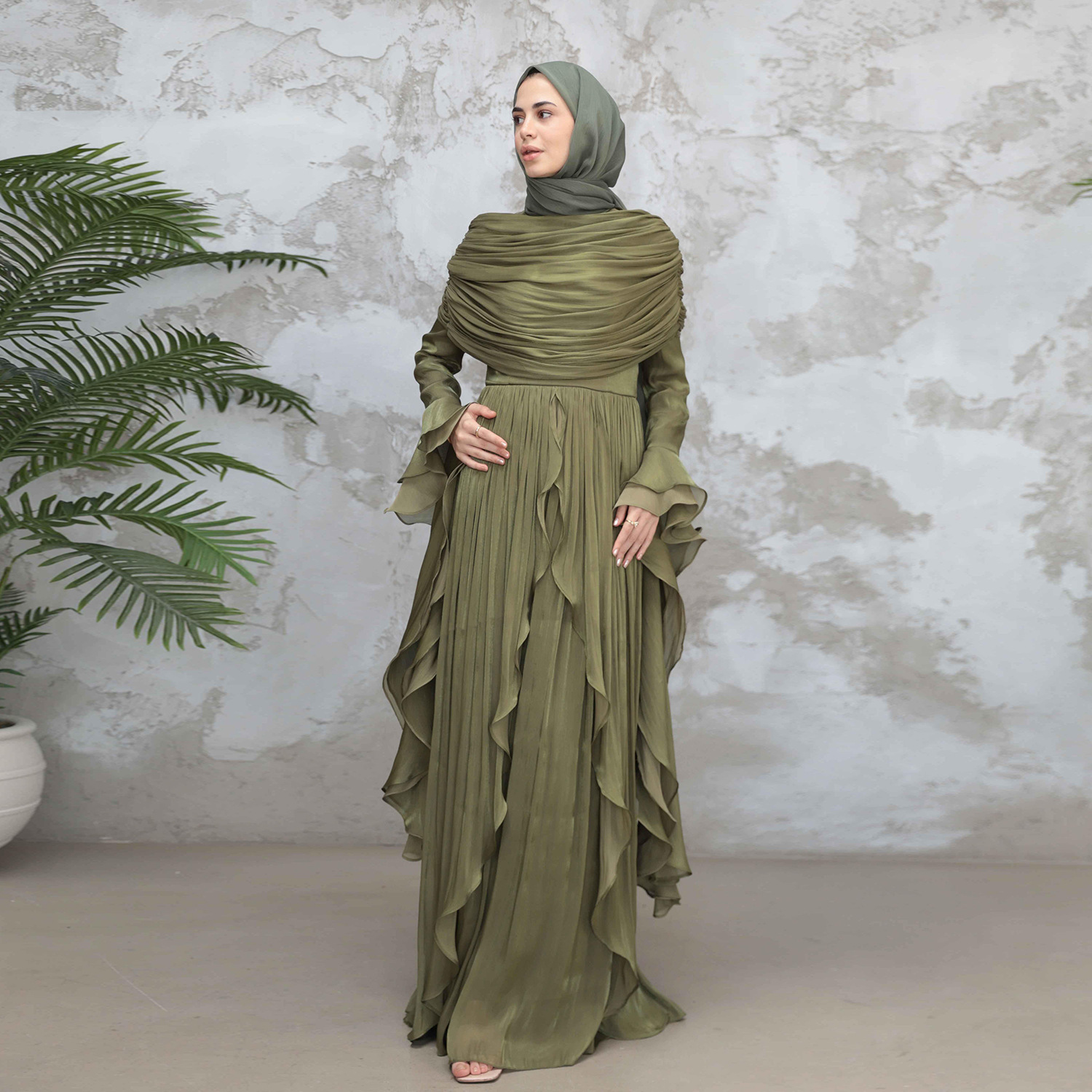 Robe de l'Aïd pour femme, Abaya musulmane unie plissée, Kaftan, Robes de fête du Ramadan, Vestidos, Maroc, Dubaï, Jalabiya, Robe arabe, Printemps 2026
