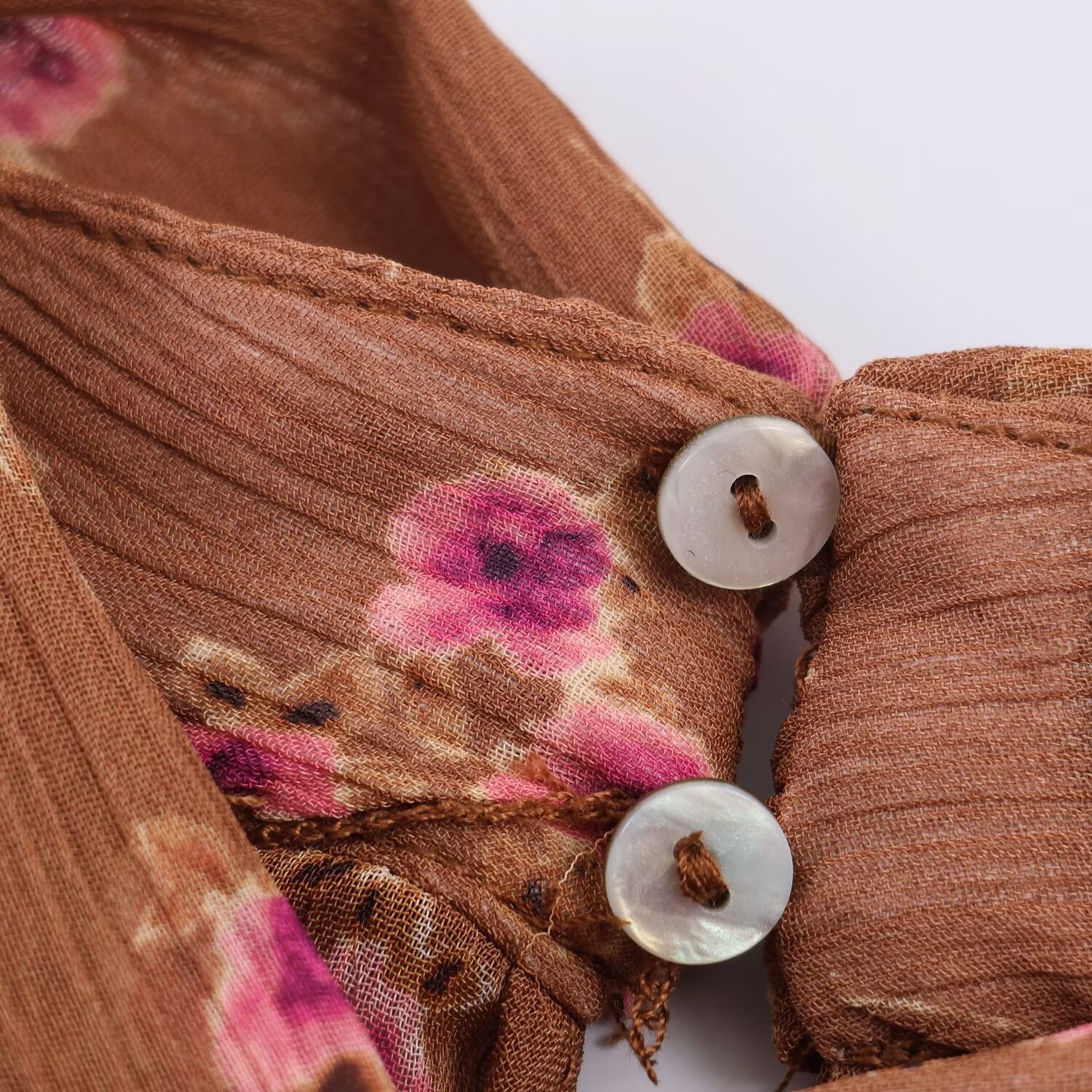 Chemisiers chics à nœuds de style français pour femmes, imprimés floraux, décontractés, à volants, manches longues, chemises tendance pour femmes, printemps été, nouvelle chemise de vacances