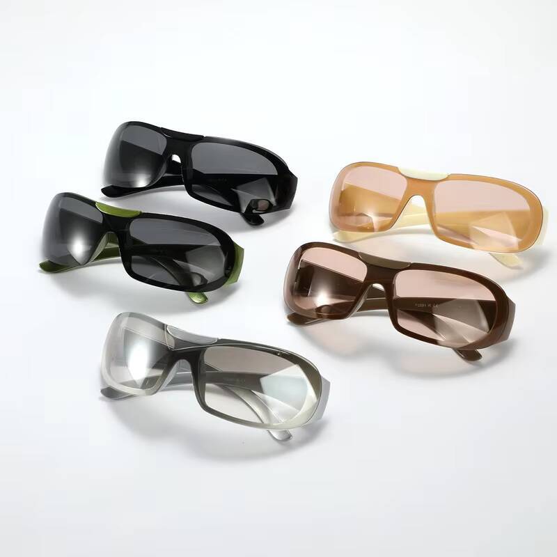 Lunettes de soleil monobloc 2026 pour hommes, lunettes de soleil style futur pour femmes, lunettes carrées