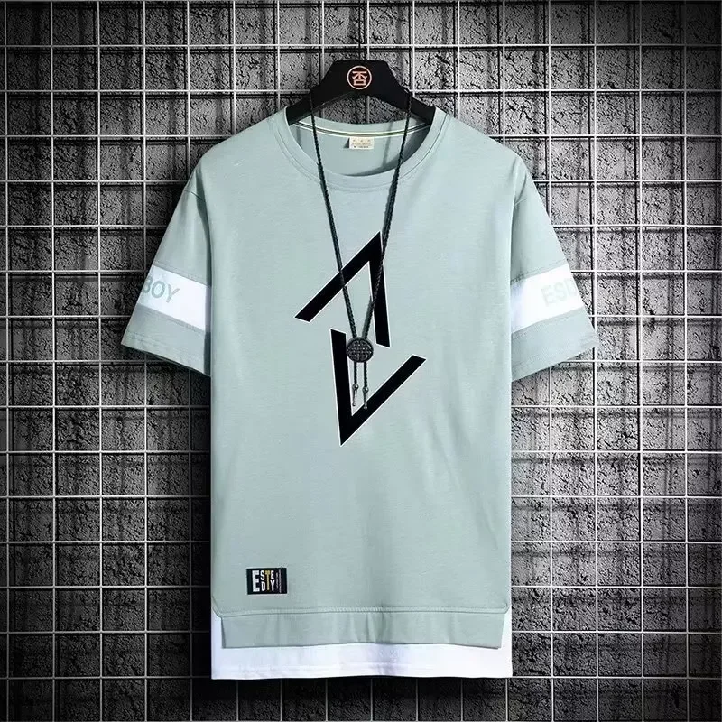 T-shirt marque hommes vêtements T-Shirts mode à manches courtes t-shirt Streetwear été col rond T-Shirts homme Sport vêtements de Sport Vintage