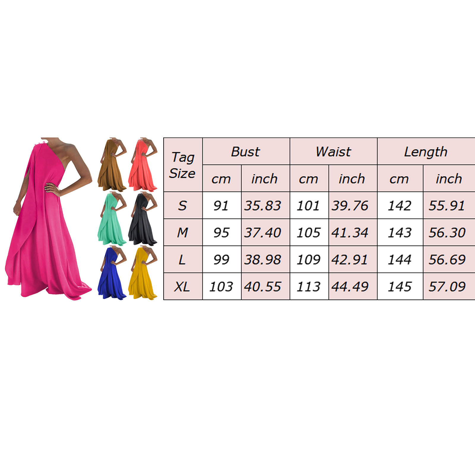 Robes Boho pour femmes, grande taille, couleur unie, asymétrique épaule dénudée, ample, plissée, longue, robe de plage, vacances, 2024