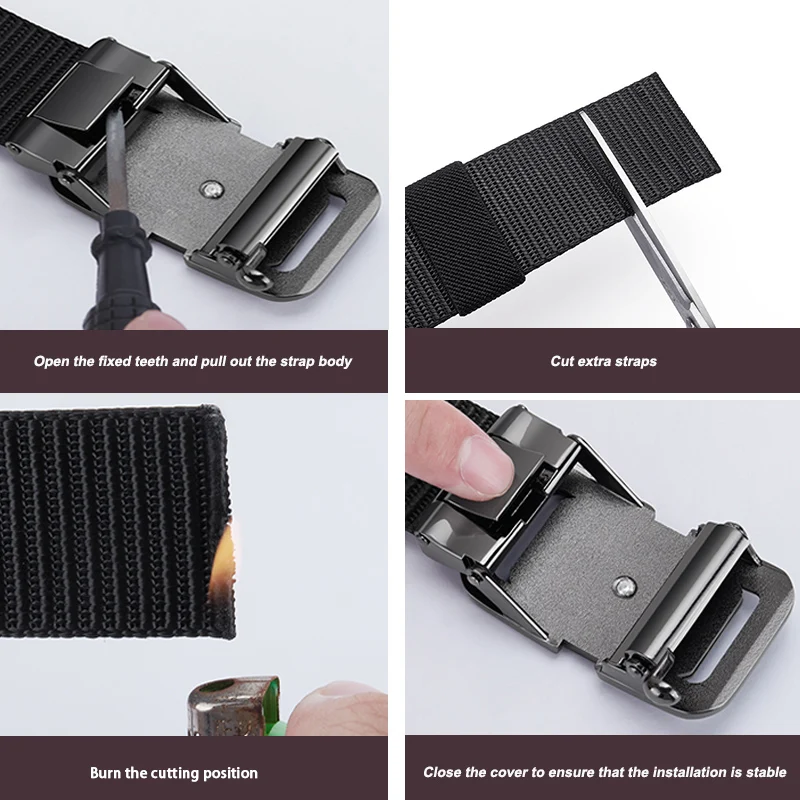 Ceinture pour hommes de mode, ceintures de créateurs pour hommes boucle automatique en alliage, ceinture en toile, ceinture de sport, ceinture automatique de grande taille 110-160 cm
