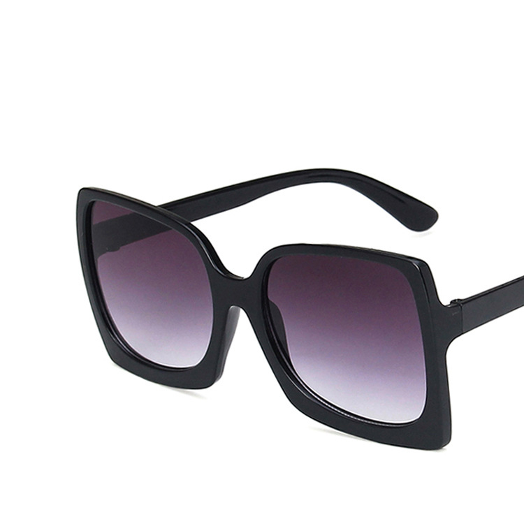 Lunettes de soleil surdimensionnées à grande monture pour femmes, marque de styliste en plastique dégradé, gafas de sol mujer UV400