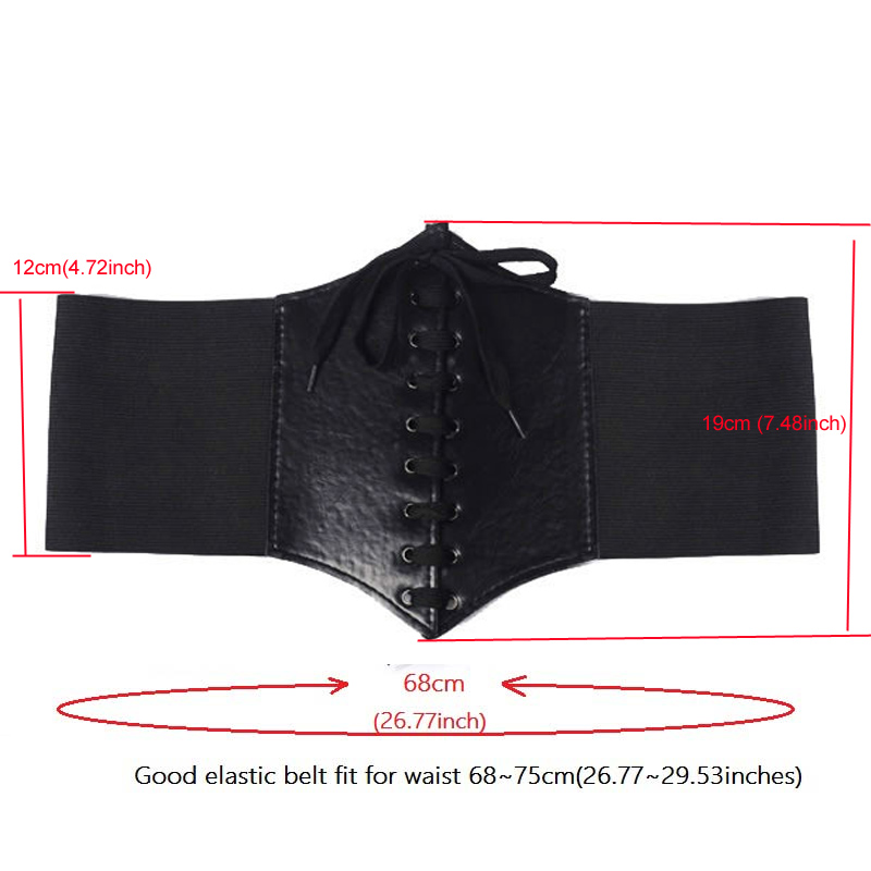 Corset Ceinture pansement Super large en cuir Pu Ceinture minceur corps femmes élastique taille haute ceintures Cinto Sobretudo Feminin Ceinture