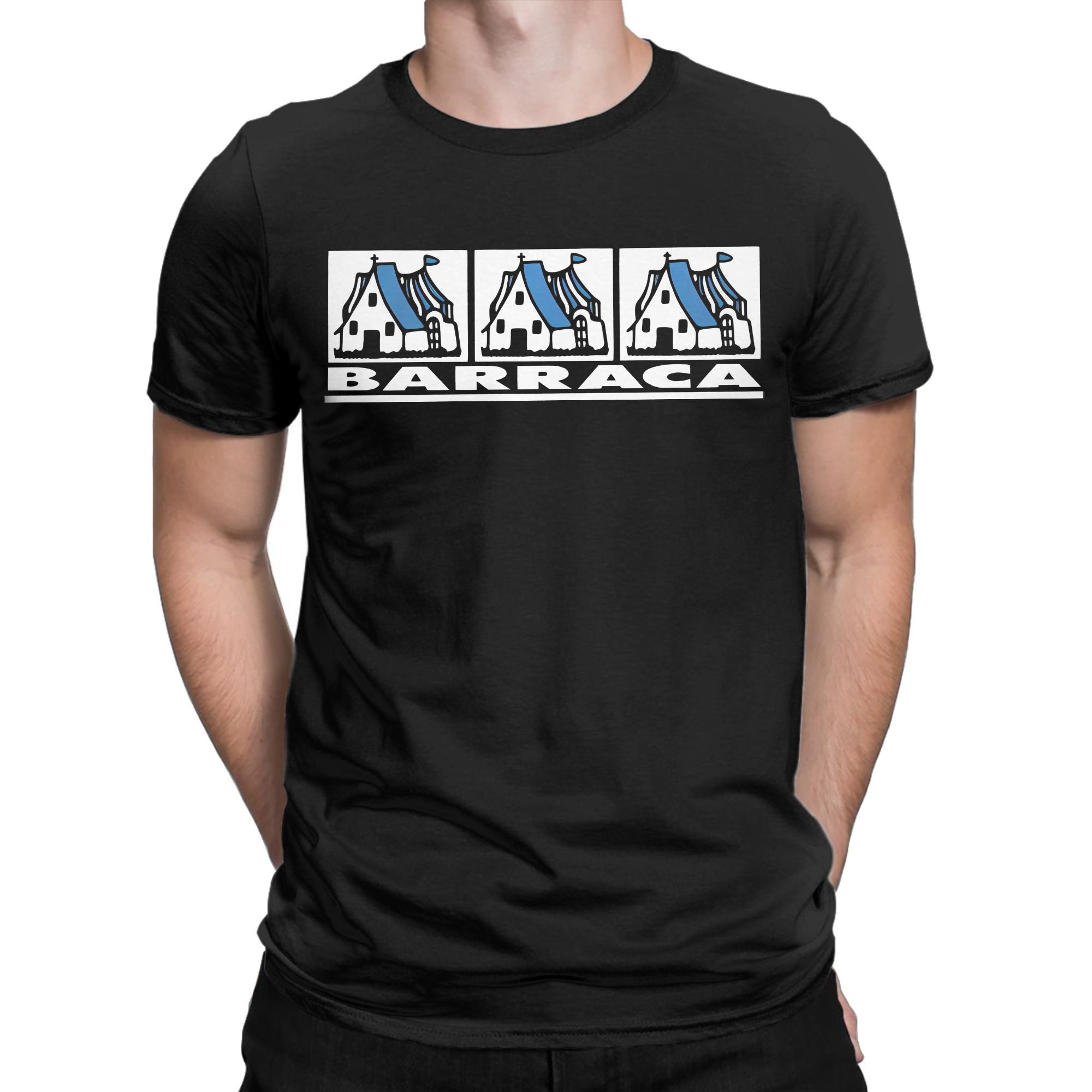 Barraca Discoteca DJ espagne Disco hommes T-Shirts discothèque Cool T-Shirts à manches courtes col rond T-Shirts pur coton vêtements classiques