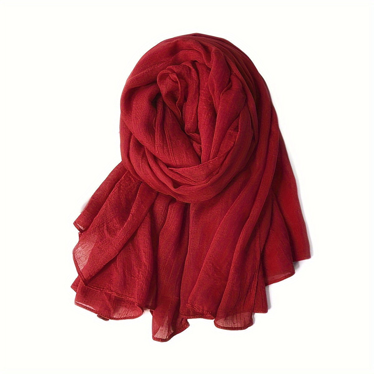 Écharpe Solide de Style Bohème, Étole de Voyage Légère, Respirante et Coupe-Vent pour la Plage et le Désert, Protection Solaire Everak