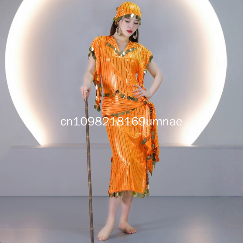 Costumes de danse du ventre pour femmes, costumes de performance Shaabi Baladi Saidi, tenue de danse orientale pour adultes