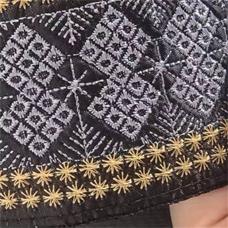 Chapeaux de prière musulmans brodés en coton pour hommes, Kippa islamique du Ramadan, Chapeau Homme, Foulard arabe, Topkippot, Turban, Casquette Saoudienne et des Émirats Arabes Unis