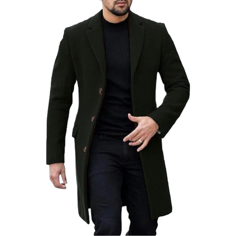Manteau en laine japonais et coréen pour hommes, cardigan à simple boutonnage, vestes en laine pour hommes, nouveau