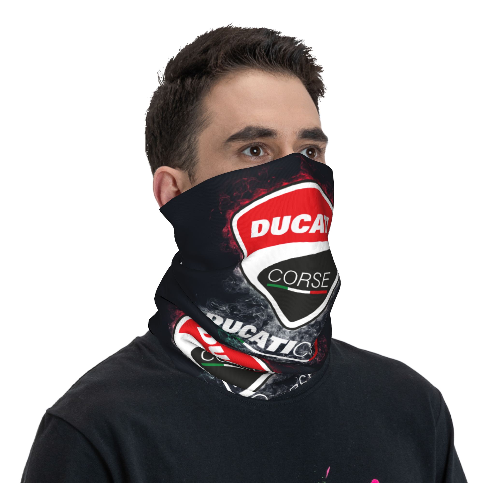 Cache-cou Bandana Moto Ducati Personnalisé Coupe-Vent Cache-Visage Homme Femme Course Sport Cagoule Tube Cache-Cou
