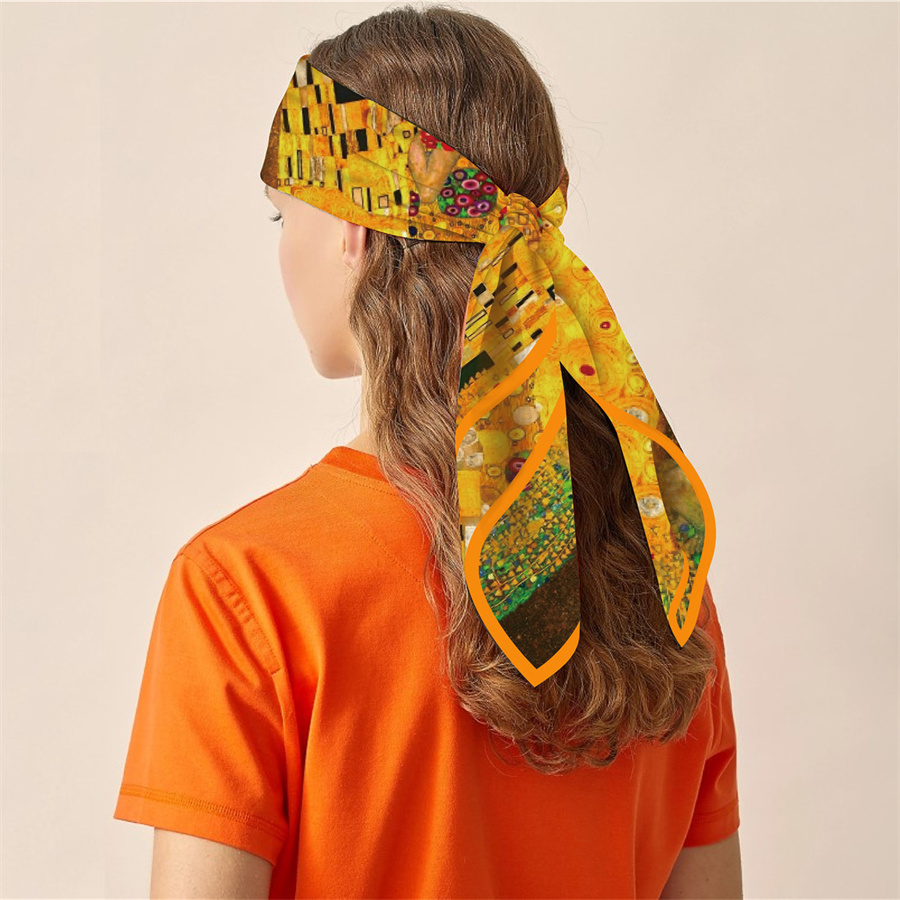 Injplanchers f-Foulards carrés de la série Customs pour femmes, écharpes de tête, enveloppes de plage, châles, bandana, hijabs pour dames, 90cm
