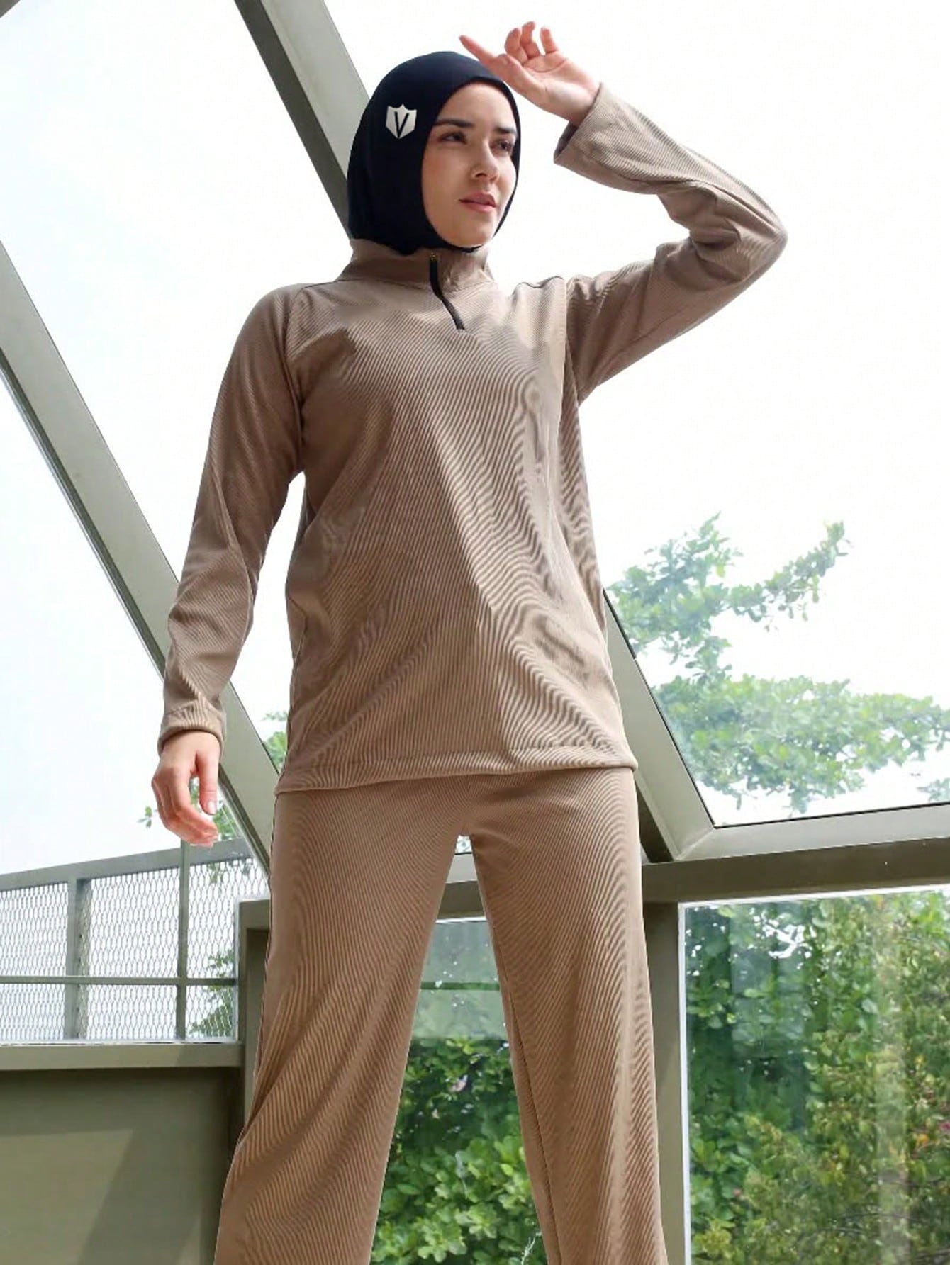 Hijab de Sport extensible musulman, couverture complète islamique, Bonnet prêt à porter, fermeture à pression, Hijab instantané pour femmes
