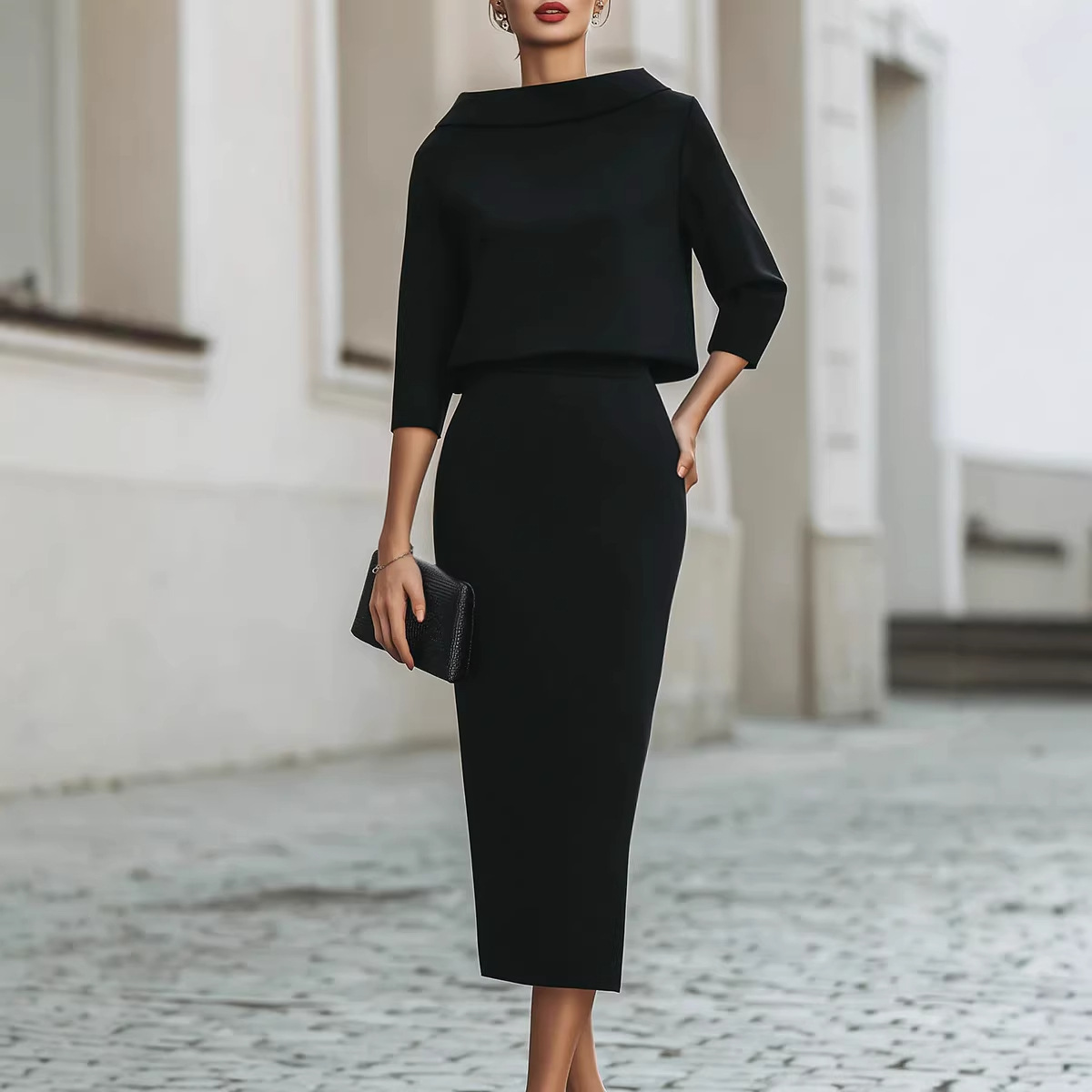 Ensemble jupe et haut slim décontracté 2 pièces pour femme – Tenue élégante d'été complète pour femme – Ensembles assortis tendance