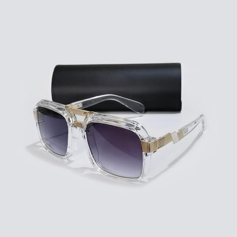 Lunettes de soleil de luxe MOD669 pour hommes et femmes, monture noire dégradée, design monobloc, avec boîte d'origine