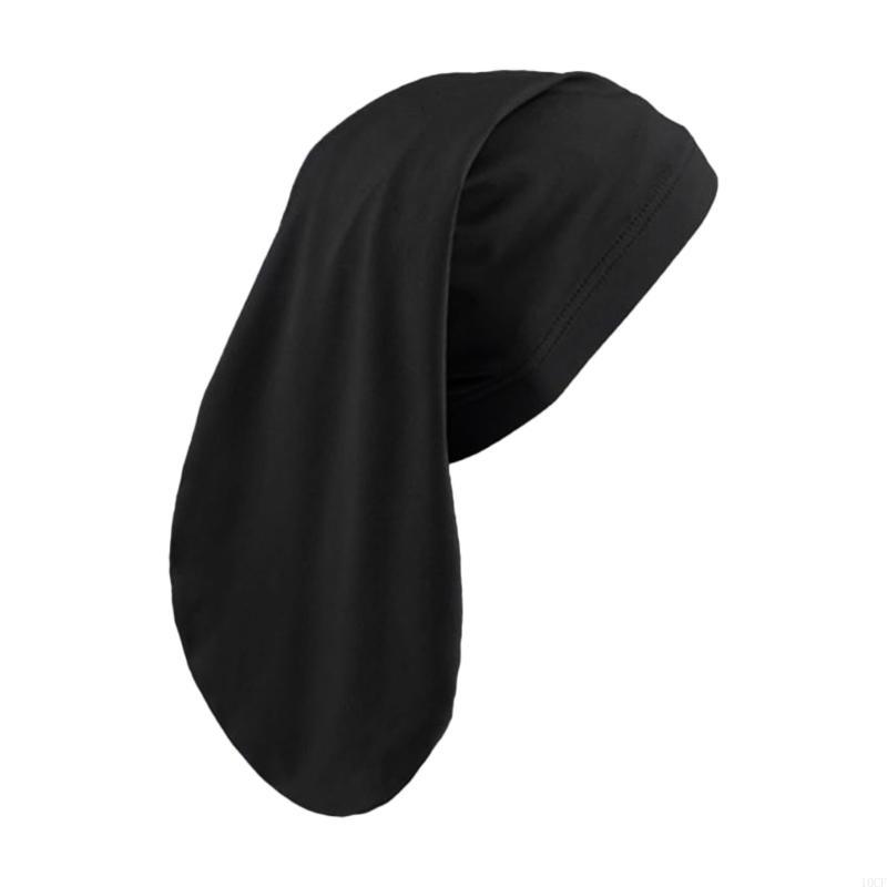 Écharpe à cheveux longue queue pour hommes, Turban en Polyester, couvre-chef, Dreadlocks, pour l'après-nage l'entraînement,