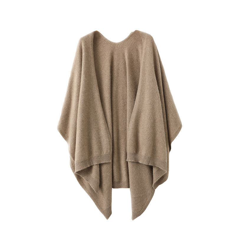 100% laine mérinos femmes grande taille pull décontracté Simple Cardigan laine tricots automne hiver vêtements chauds écharpe châles