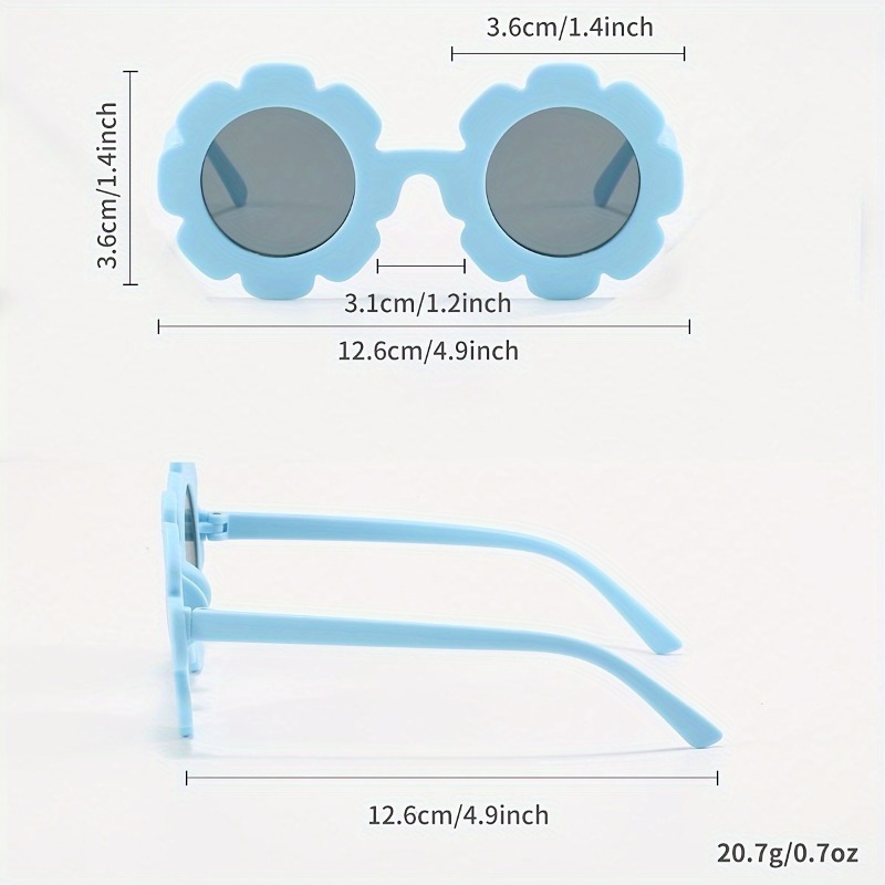 10 paires de lunettes rondes à motif floral pour jeunes adultes, monture en PC durable, idéales pour les fêtes et les défilés de mode