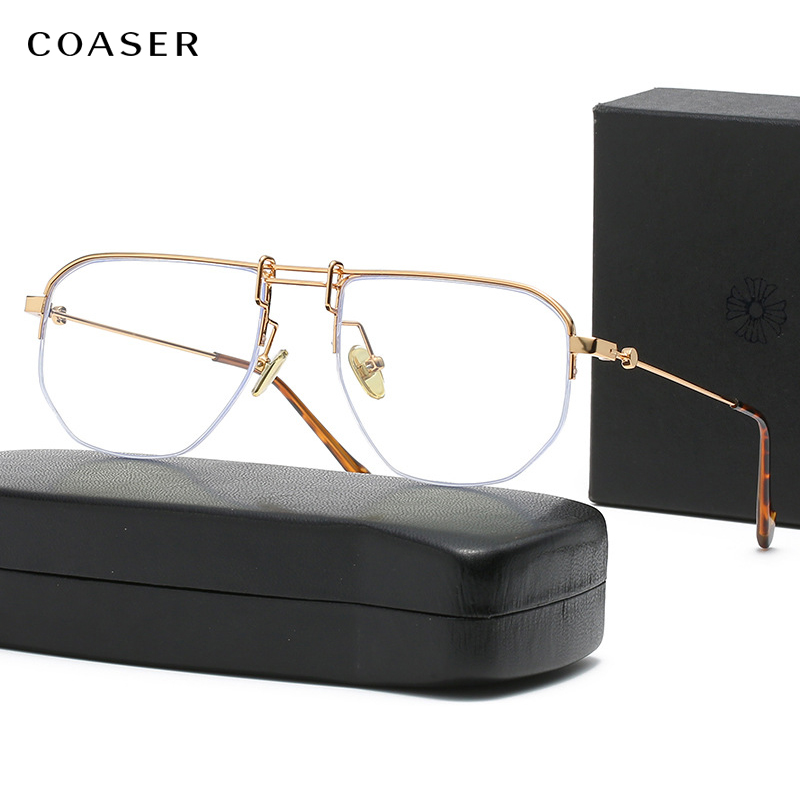 Lunettes Optiques pour Myopes pour Homme, Nouveau Design, Style Business, Demi-Lunettes d'Ordinateur, 2022