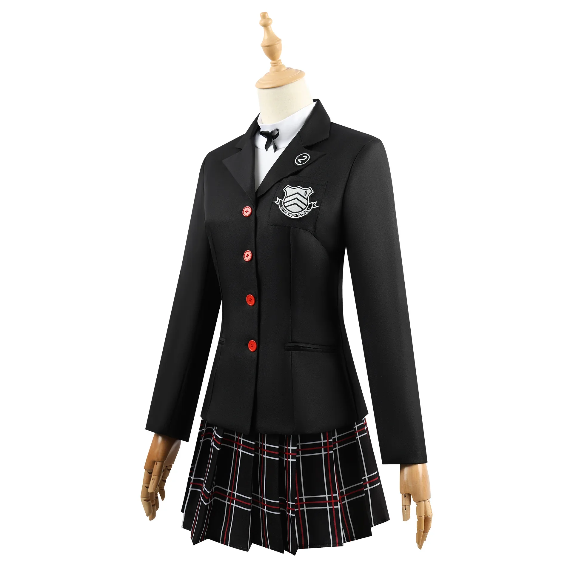 Costume de cosplay Persona 5 Kasumi Yoshizawa, uniforme scolaire JK, robe, tenue de jeu de rôle pour fête d'Halloween pour filles adultes