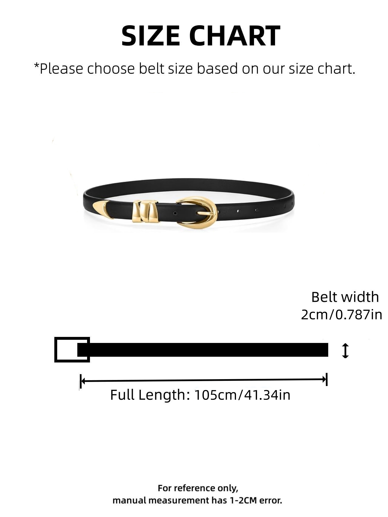 Ceinture en PU ajustée pour femme, ceinture fine, pantalon en jean, pantalon formel, ceinture noire élégante avec boucle dorée