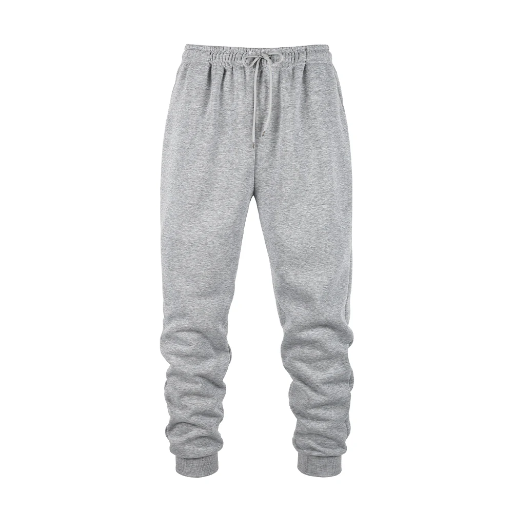 Gym pour hommes - Pantalons de jogging prêts Pantalons de survêtement de couleur unie Idéal pour les entraînements d'automne et d'hiver