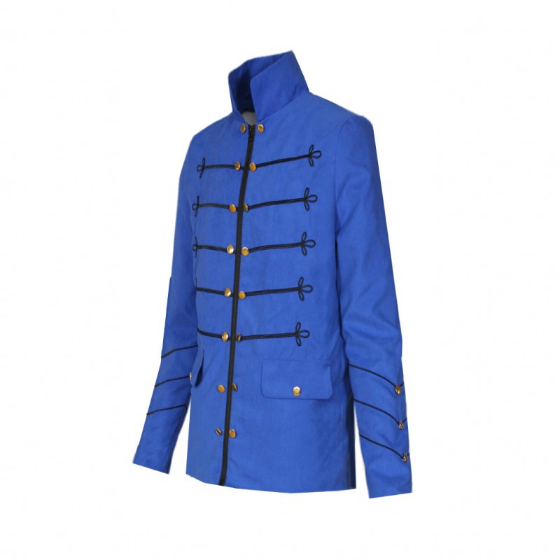 Steampunk hommes vêtements gothiques vestes militaires veste Vintage médiévale col montant Rock redingote manteau hommes rétro Punk manteau