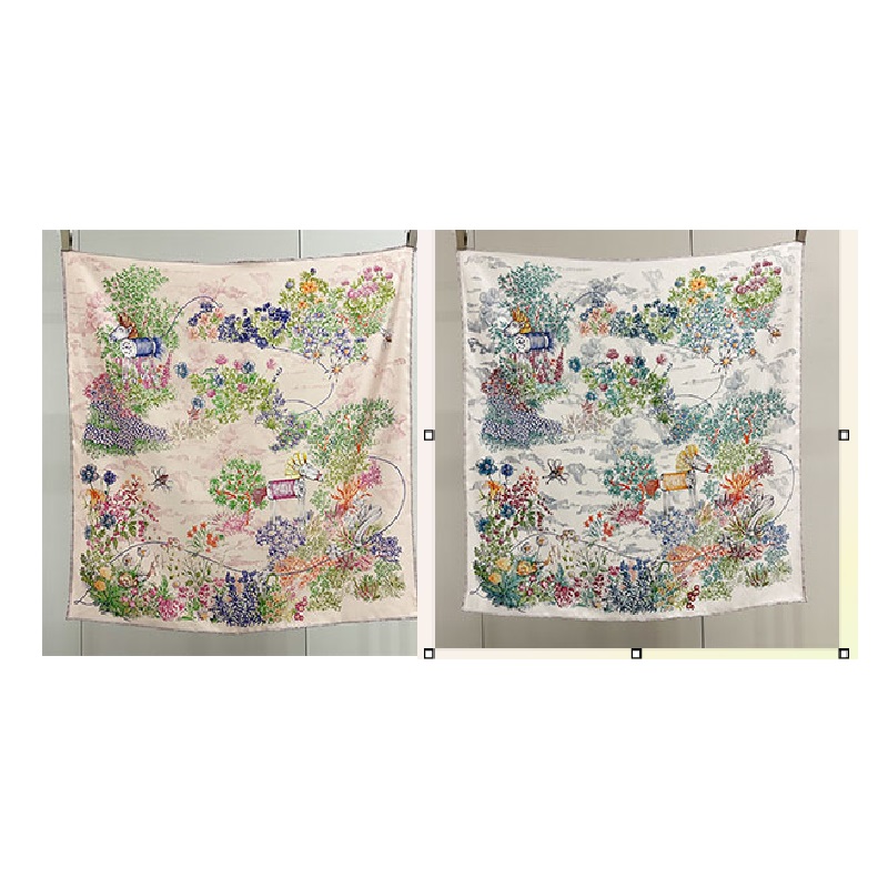 Écharpe en soie 100% à imprimés floraux, foulard pour femme, écharpes en soie véritable charmantes, châle 90x90cm