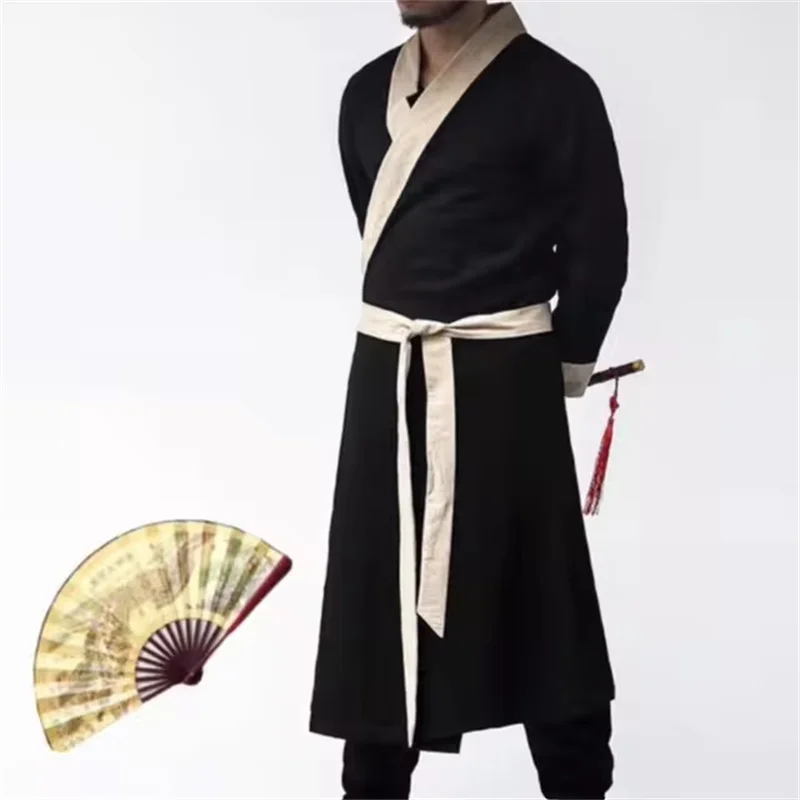 Nouveau Costume de Héros Chinois Ancien pour Homme, Tenue Traditionnelle de Sabreur, Robe de Cosplay d'Assassin Vintage pour Arts Martiaux, Hanfu pour Hommes et Femmes