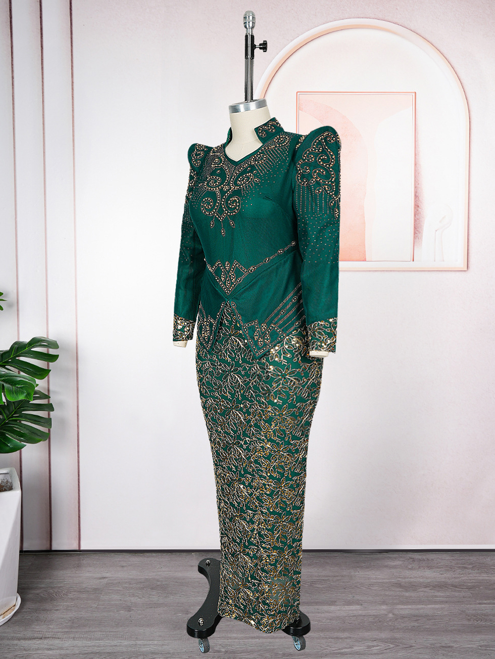 Robes africaines de luxe pour femmes, élégantes, manches longues, Maxi, Ankara Dashiki, tenues de soirée de mariage, grande taille