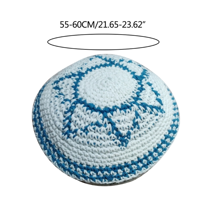 Chapeau kippa unisexe moderne, casquette en coton blanc pour tenues juives à vente en gros