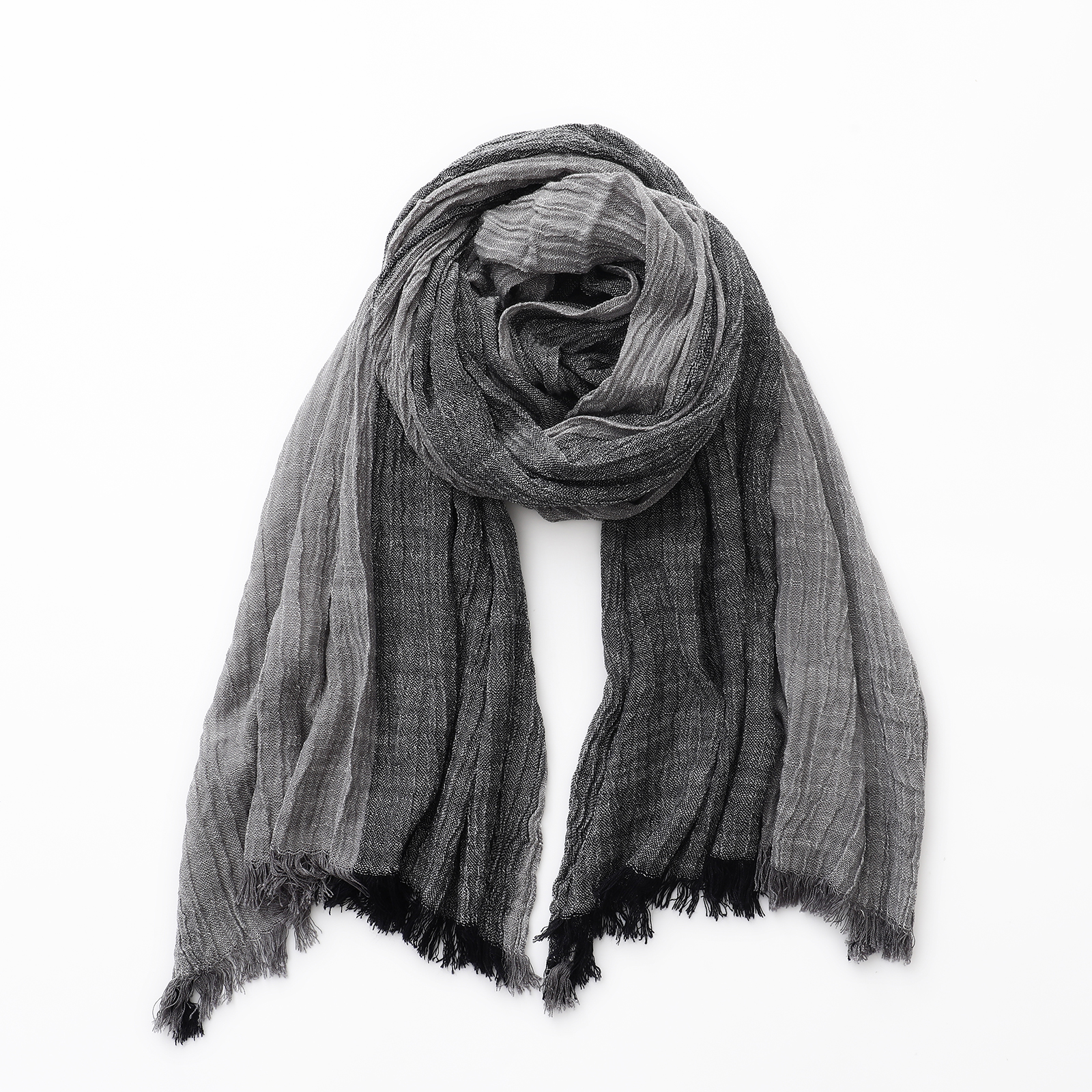 Écharpe rayée en coton et lin pour hommes, automne hiver, Patchwork, foulard chaud, accessoires masculins, châle Bufanda
