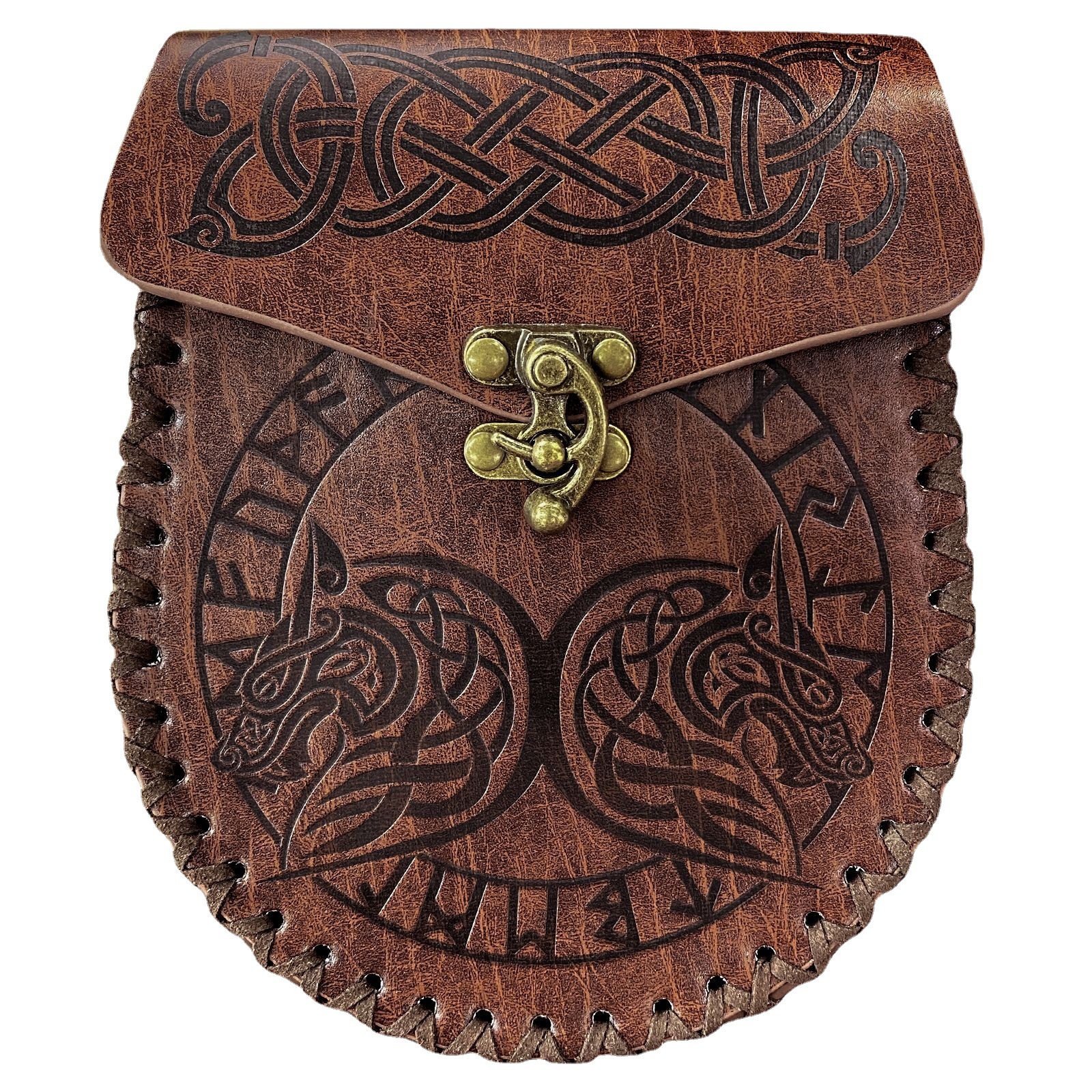 Sac Renaissance nordique en relief, sac de ceinture, accessoires de Costume Renaissance, sac de taille LARP, porte-monnaie Cosplay rétro médiéval